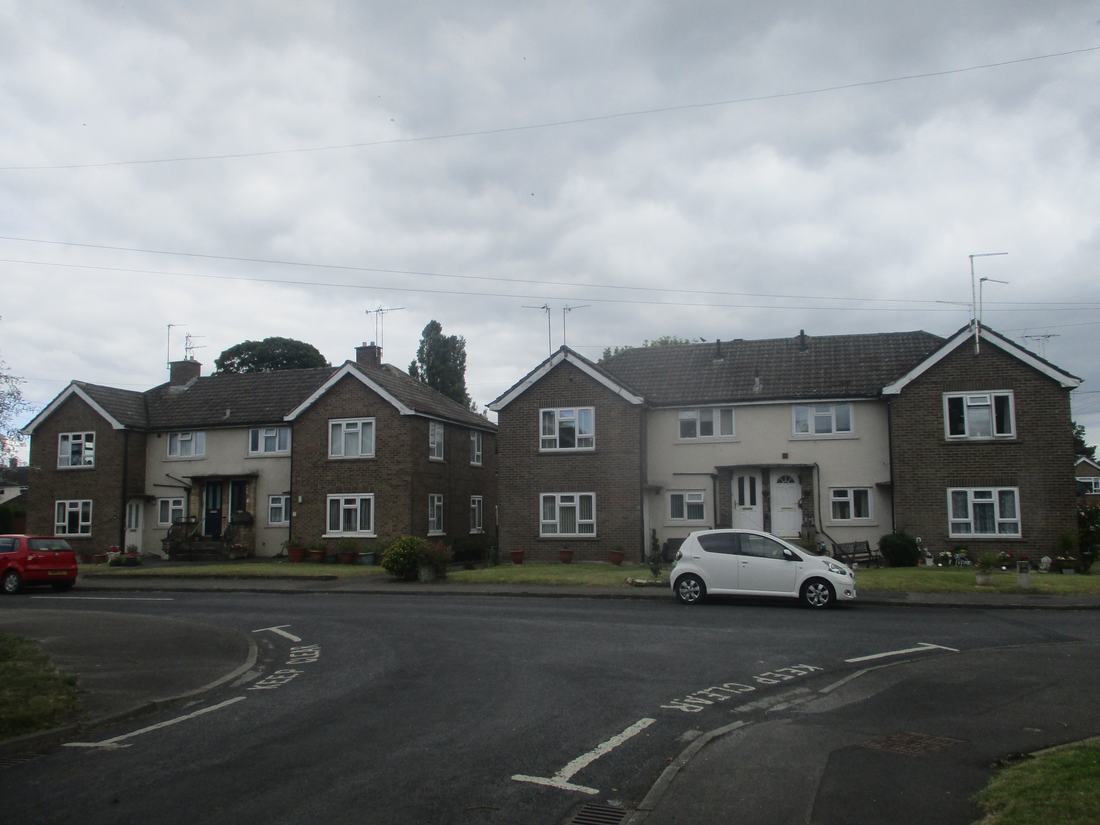 Council flats in a residential close
