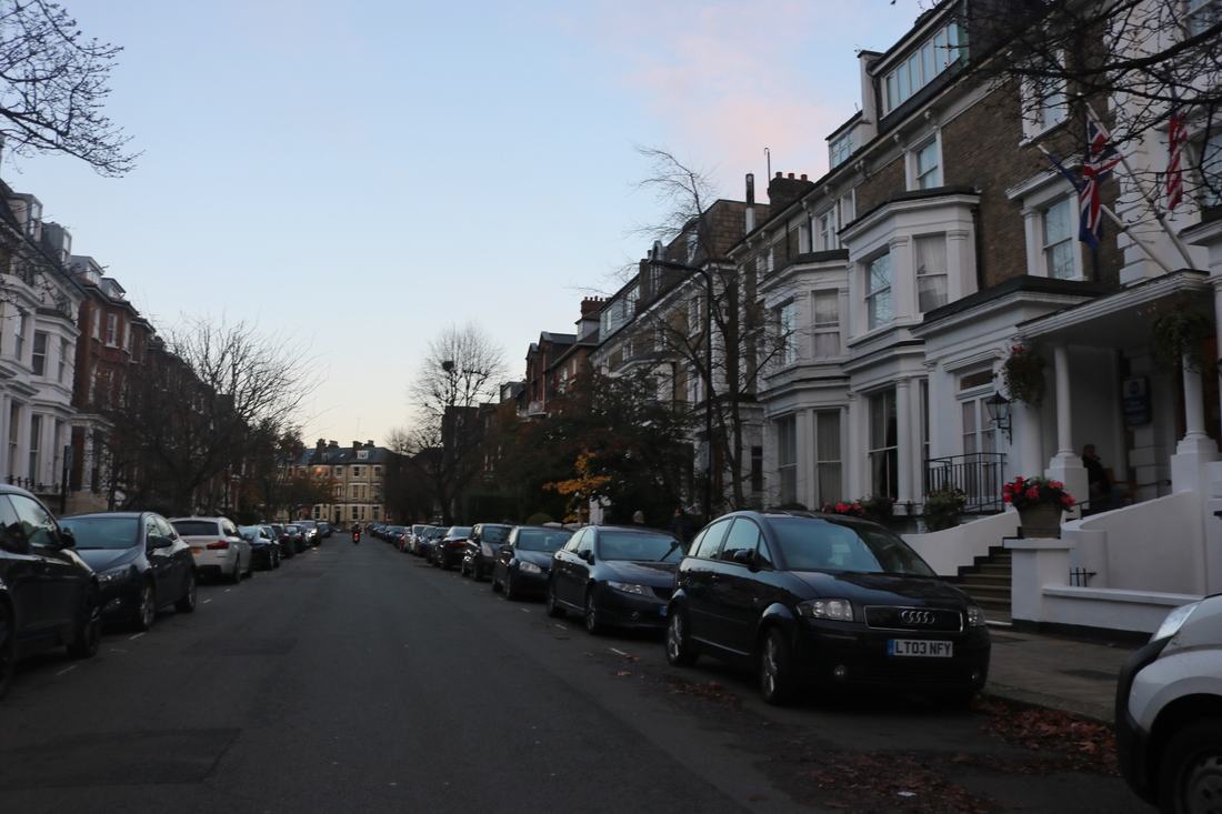 Houses on a suburban road