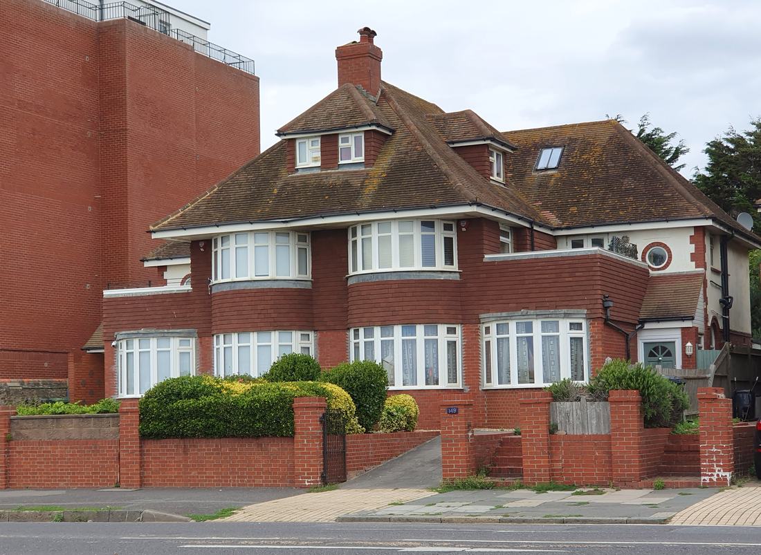 Red brick semi-detached houses