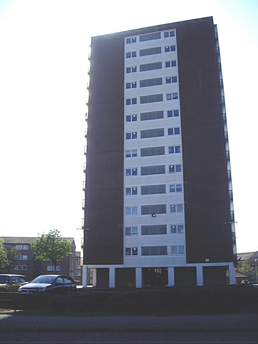 A tower block of flats